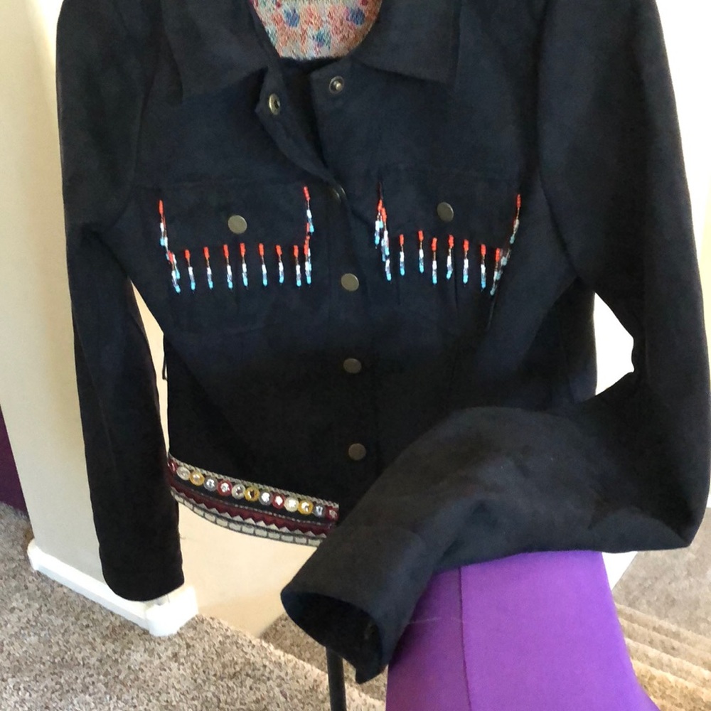 Gorgeous  Embellished Black Jacket